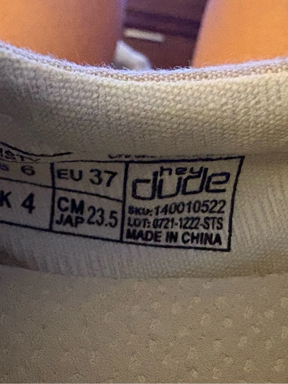 Hey Dude Beige Canvas Slip-Ons Casual Loafers